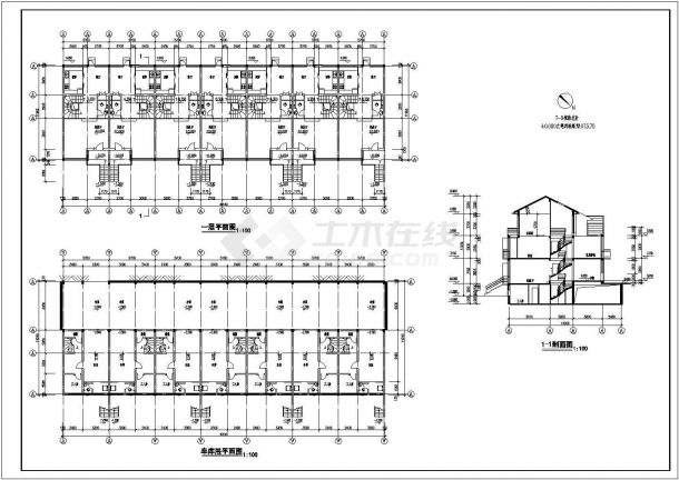 某多层住宅建筑施工CAD设计方案全套图纸-图二