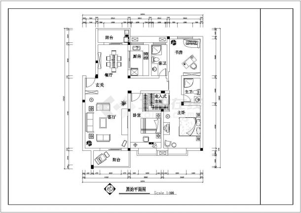郴州市阳光户型9设计全套施工cad图-图二