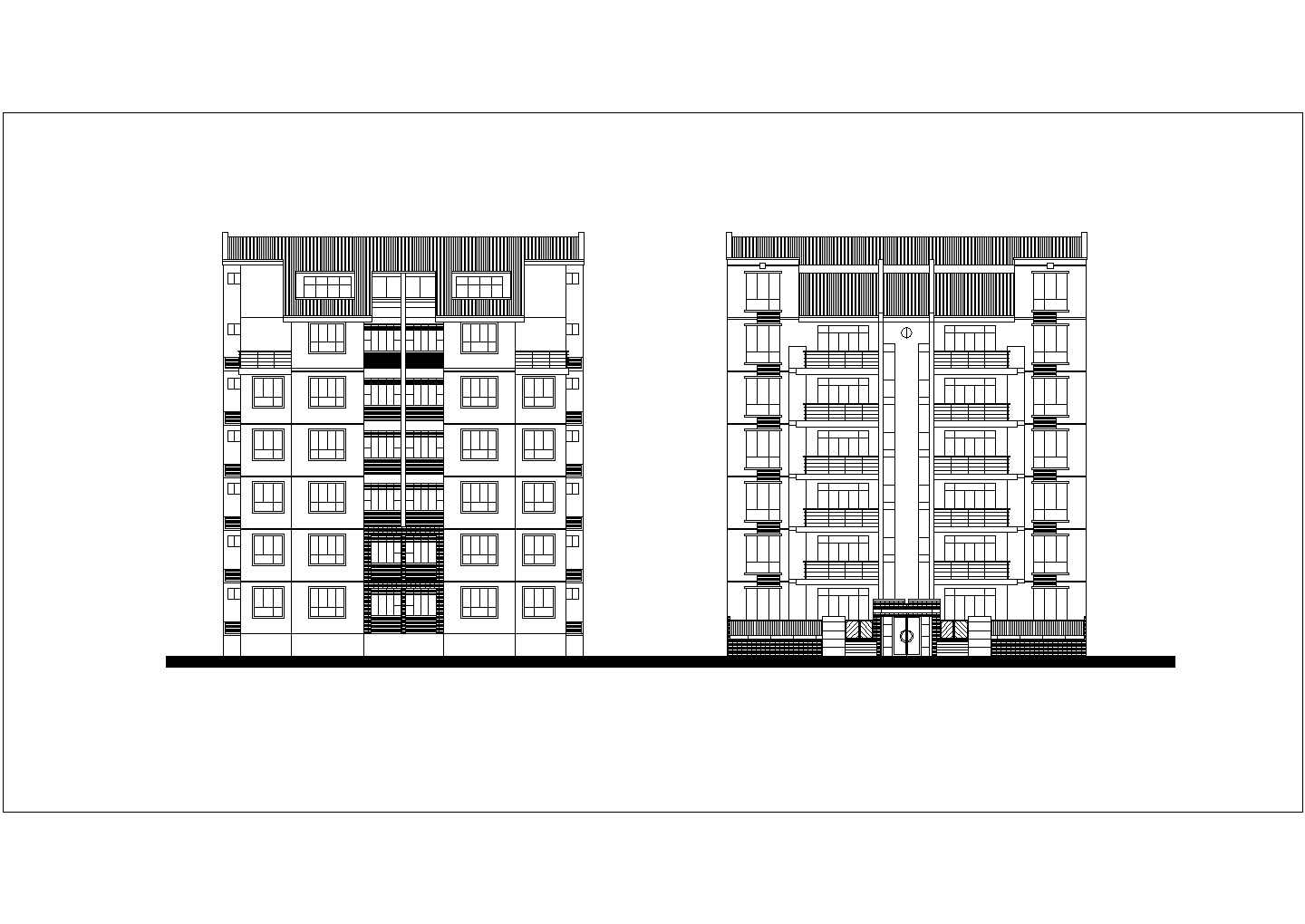 郴州市外环居民住宅设计全套施工cad图