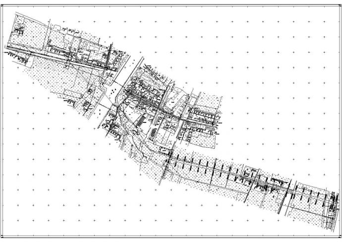 某三级公路CAD道路设计完整施工平面图_图1