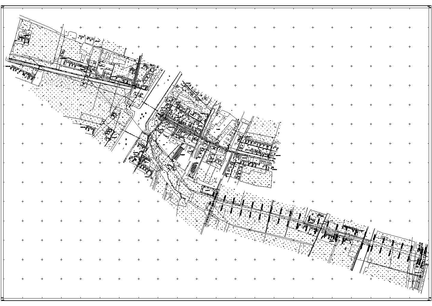 某三级公路CAD道路设计完整施工平面图