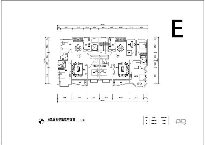 濮阳市经典房型设计全套施工cad图_图1