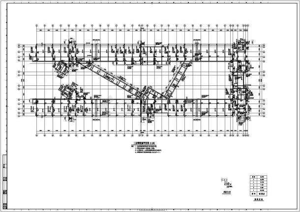教学楼6层框架结构设计施工CAD图-图一