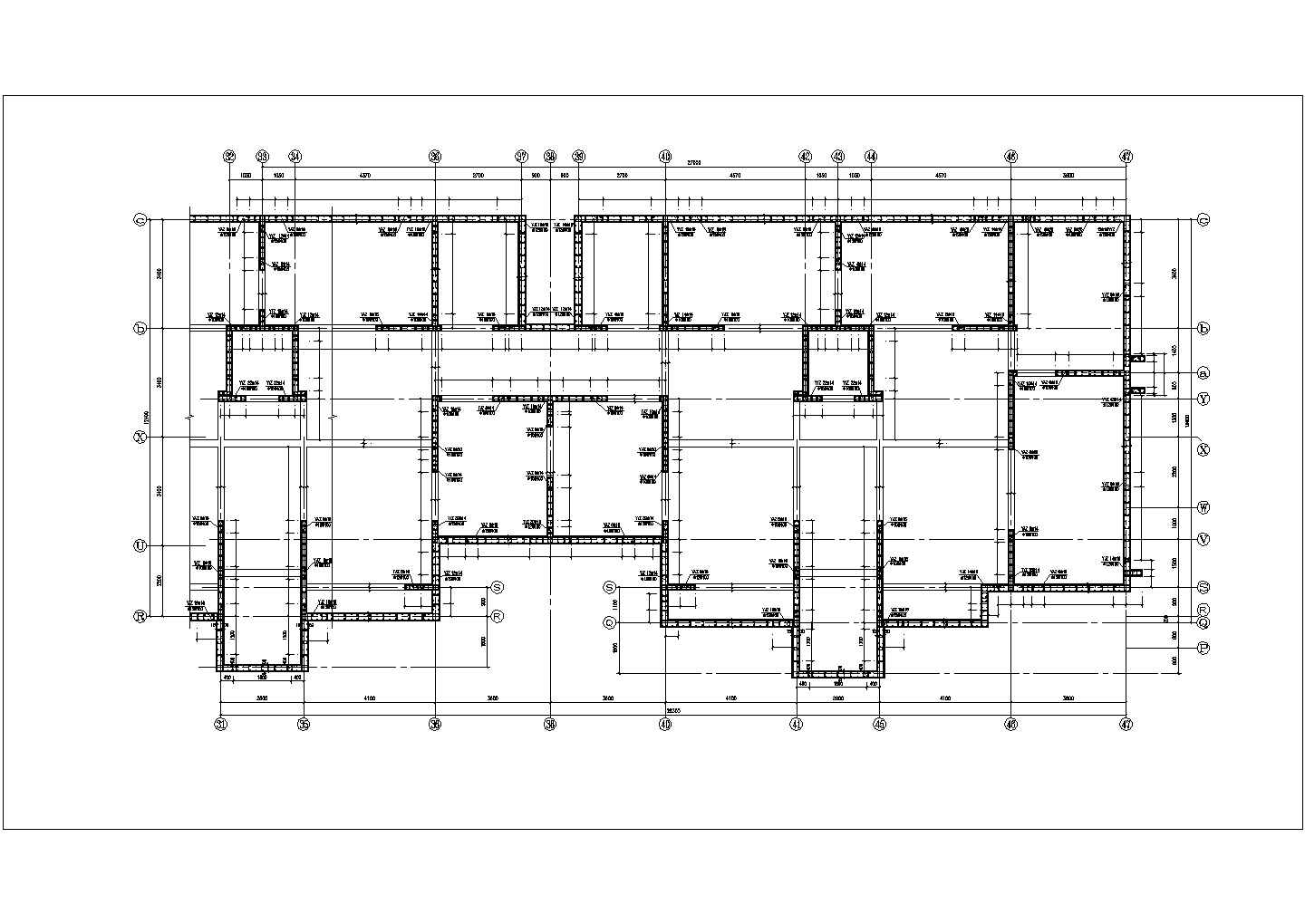 小高层住宅建筑结构施工CAD图纸