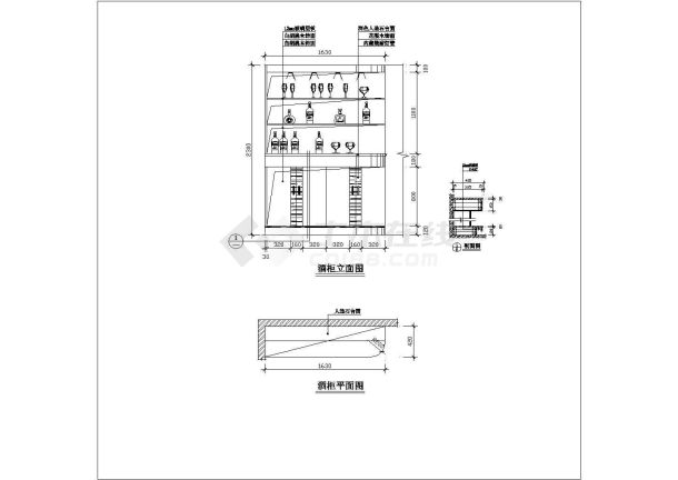 某室内住宅厨房装修设计施工图-图二