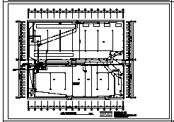 某单层门式刚架轻型钢结构印刷厂房电气施工cad图(含电力，照明，防雷接地系统设计)-图一