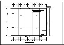 某单层门式刚架轻型钢结构印刷厂房电气施工cad图(含电力，照明，防雷接地系统设计)-图二