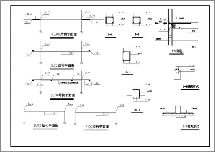 某村入口牌坊建筑节点设计施工CAD图纸_图1