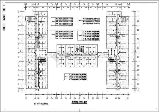 某六层大型教学楼电气施工CAD图纸（含设计说明,共23张）-图二