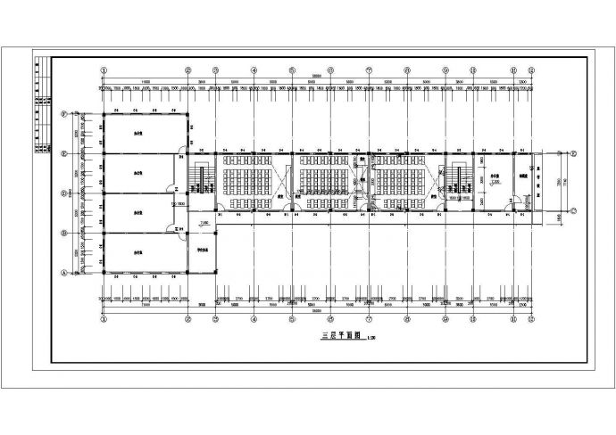 来安县某2570.93平方米四层砖混结构中学教学楼建筑结构方案图（含设计说明）_图1