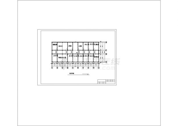 3116.88平米6层框架办公楼毕业设计（含计算书、建筑、结构施工图）-图二