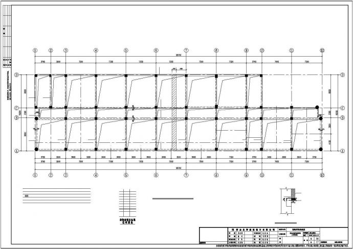 某地上六层框架结构公寓楼建筑结构设计施工CAD图纸_图1