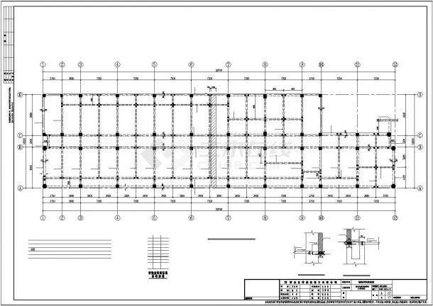 某地上六层框架结构公寓楼建筑结构设计施工CAD图纸-图二