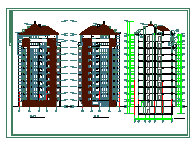 小高层住宅楼建筑施工设计图纸-图一