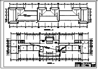 某市六层第一实验小学教学楼电气施工cad图(含配电，防雷接地系统设计)_图1