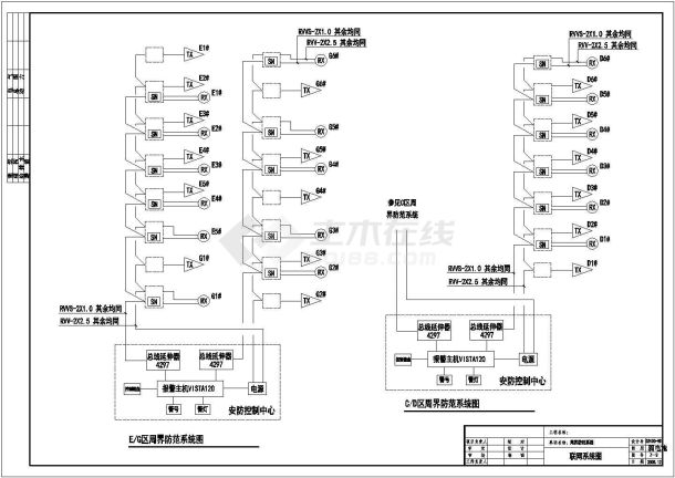 电气设计_某小区弱电室外系统全套CAD图-图一