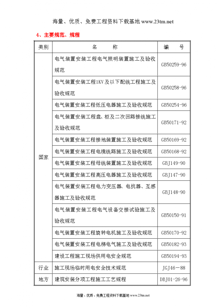 某研究院住宅楼电气施工组织设计/-图二