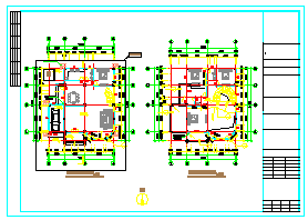 [安徽]三层小型别墅建筑cad图纸（含效果图）-图二