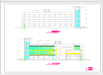 某三层传染病房建筑cad设计图_图1