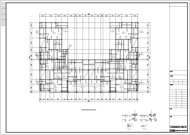 某别墅大底盘框架结构建筑设计施工CAD图纸-图一