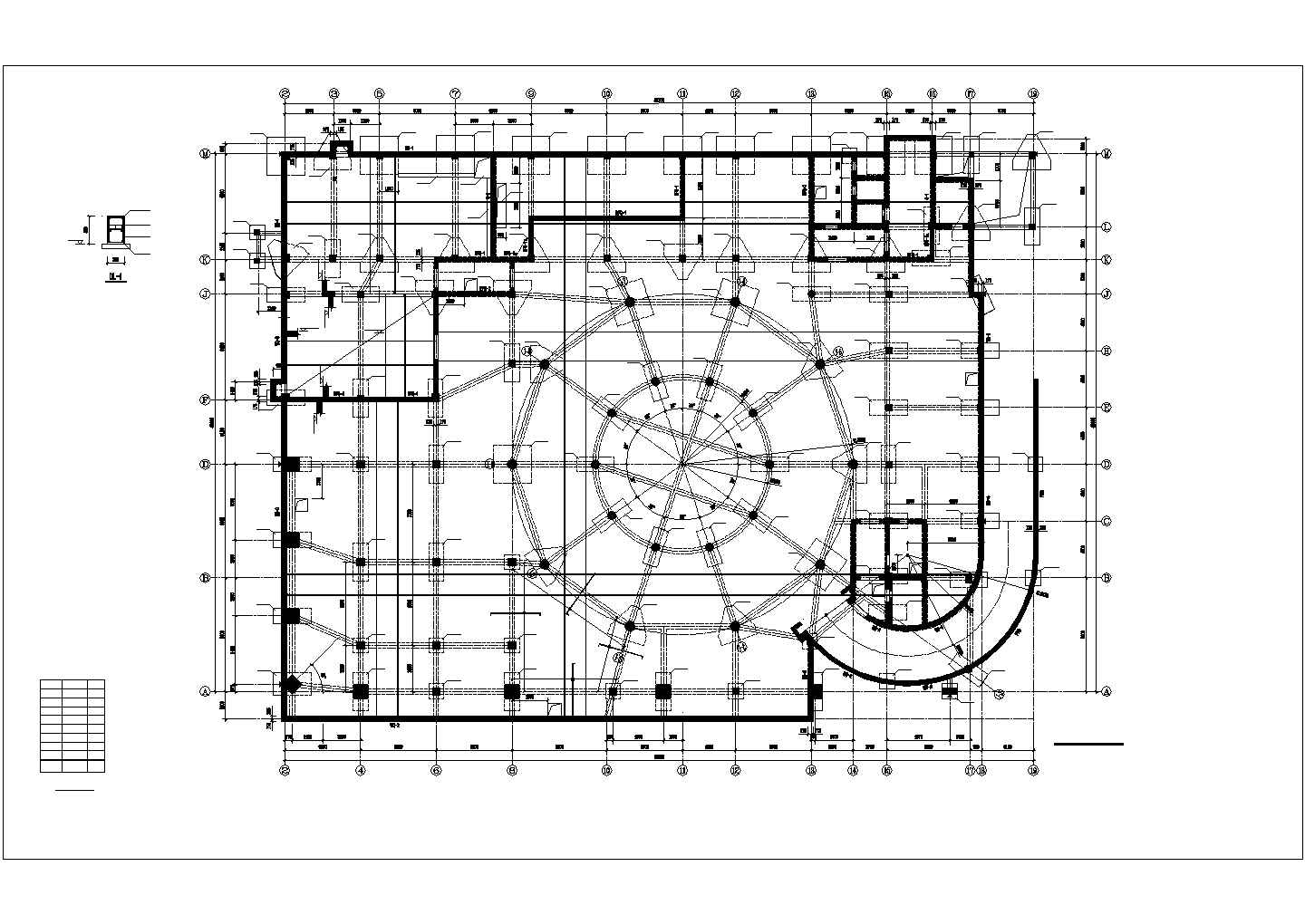 某行政高层办公楼建筑设计施工CAD图纸