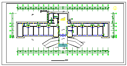 某三层医院建筑结构cad设计图