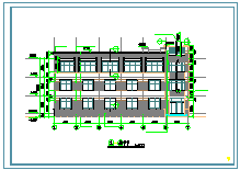 某三层医院建筑cad方案设计图_图1