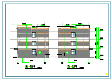 某三层医院建筑cad方案设计图-图二