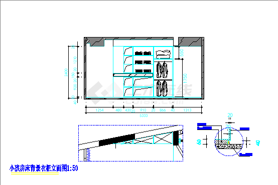 龙城锦园住宅楼装饰装修设计CAD施工图-图一