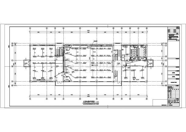 [威海]5642㎡五层学校教学楼电气施工图纸，含电气设计说明-图二
