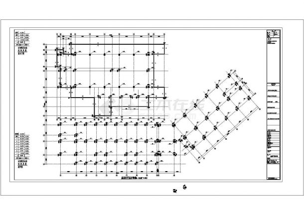 深圳某大学教学楼全套结构设计cad图（含钢结构设计总说明）-图二