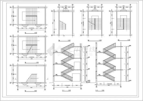 某学校四层砖混结构教学楼（3295㎡）设计cad全套建筑施工图（含设计说明，含总图，含宿舍楼设计，含食堂设计）-图一