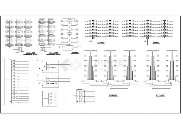 淮安小区标准住宅楼电气建筑施工设计方案图-图一