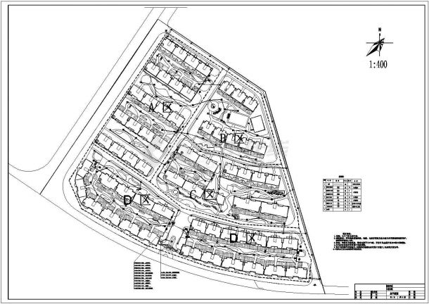 云南某住宅小区总平面电气照明图-图二