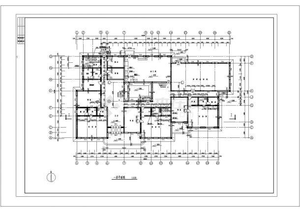六班幼儿园CAD建筑设计施工图-图二