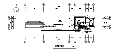 某单层机械公司传达室电气施工cad图(含照明，供配电设计)-图一