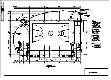 某二层中学球馆全套电气施工cad图(含电力，照明设计)-图一