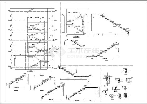 某剪力墙结构多层建筑设计施工CAD图纸-图一