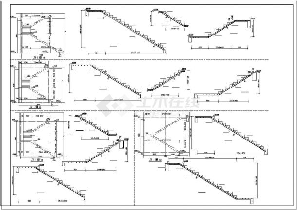 某剪力墙结构多层建筑设计施工CAD图纸-图二