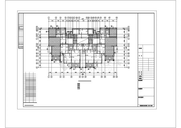 某剪力墙结构高层建筑设计施工CAD图纸-图一