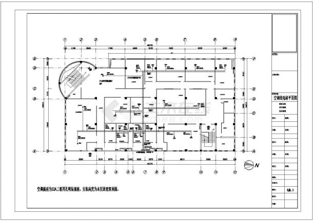 【郑州】某地100㎡多层框架结构学校教学楼水电施工图-图一