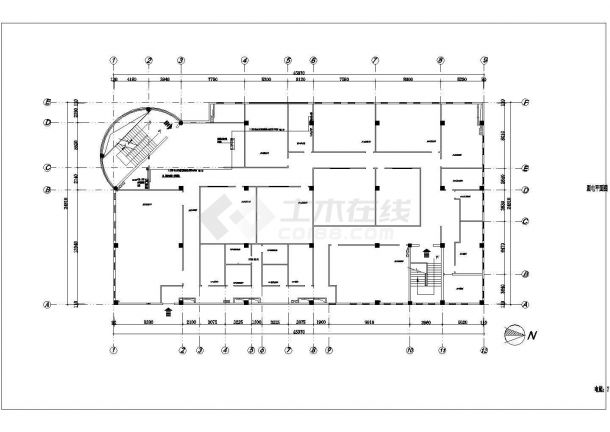 【郑州】某地100㎡多层框架结构学校教学楼水电施工图-图二