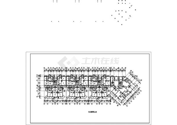 某多层框架结构住宅楼设计cad详细建筑施工图纸（含施工说明）-图二