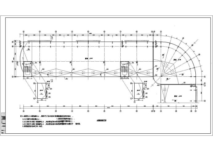 某多层框架结构宿舍楼设计cad全套建施图纸（含设计说明，含效果图）_图1