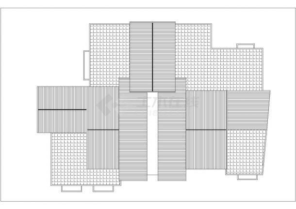 保定市锦秀御苑小区高层组合住宅楼局部平面设计CAD图纸（含户型图）-图一
