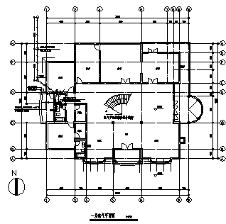 某二层科研楼电气施工cad图(含弱电设计)-图一