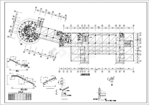 某卷烟厂招待所框架结构建筑设计施工CAD图纸-图二