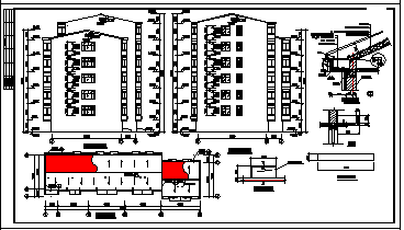 某市经济适用房建筑CAD施工图纸-图二