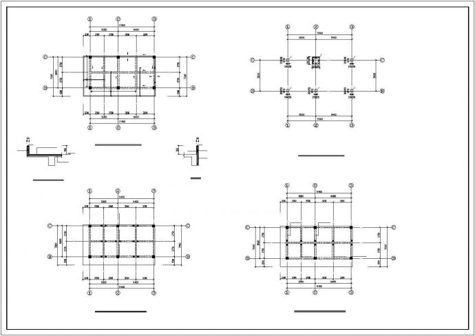 某框架结构商店建筑工程设计施工CAD图纸_图1