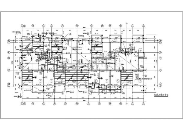 某多层框架结构粮库住宅楼设计cad全套建筑施工图（含设计说明，含结构设计，含给排水设计，含电气设计）-图二